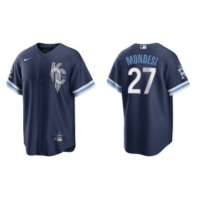 Men's Kansas City Royals Adalberto Mondesi Navy 2022 City Connect Replica Jersey