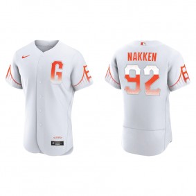 Men's San Francisco Giants Alyssa Nakken White City Connect Authentic Jersey