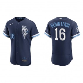 Men's Kansas City Royals Andrew Benintendi Navy 2022 City Connect Authentic Jersey