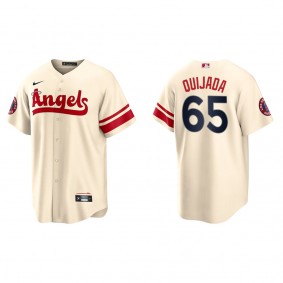 Men's Jose Quijada Los Angeles Angels Cream City Connect Replica Jersey