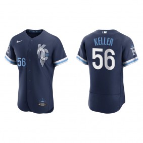 Men's Kansas City Royals Brad Keller Navy 2022 City Connect Authentic Jersey