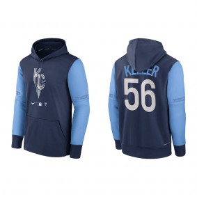 Men's Kansas City Royals Brad Keller Navy 2022 City Connect Pullover Hoodie