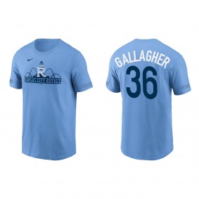 Men's Kansas City Royals Cam Gallagher Light Blue 2022 City Connect T-Shirt