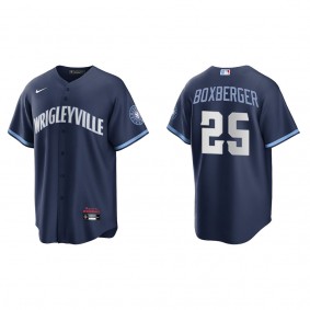 Men's Brad Boxberger Chicago Cubs Navy City Connect Replica Jersey