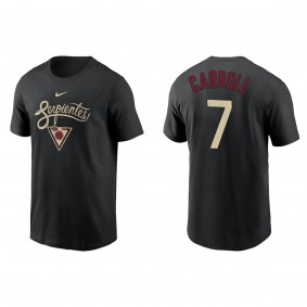 Men's Corbin Carroll Arizona Diamondbacks Black City Connect Graphic T-Shirt