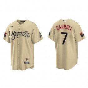 Men's Corbin Carroll Arizona Diamondbacks Gold City Connect Replica Jersey