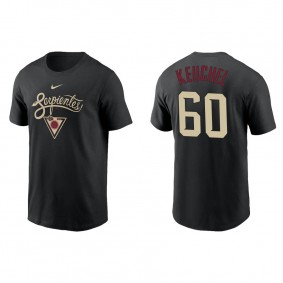 Men's Arizona Diamondbacks Dallas Keuchel Black City Connect Graphic T-Shirt