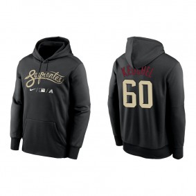 Men's Arizona Diamondbacks Dallas Keuchel Black City Connect Therma Hoodie