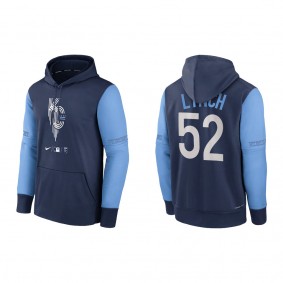 Men's Kansas City Royals Daniel Lynch Navy 2022 City Connect Pullover Hoodie