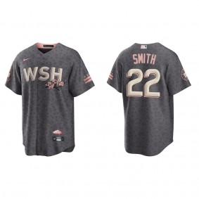 Men's Dominic Smith Washington Nationals Gray City Connect Replica Jersey