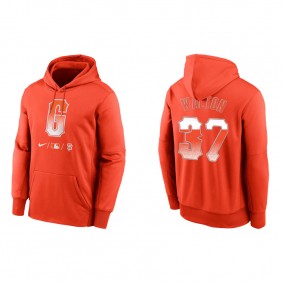 Men's San Francisco Giants Donovan Walton Orange City Connect Therma Hoodie