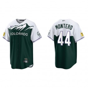 Men's Elehuris Montero Colorado Rockies Green City Connect Replica Jersey