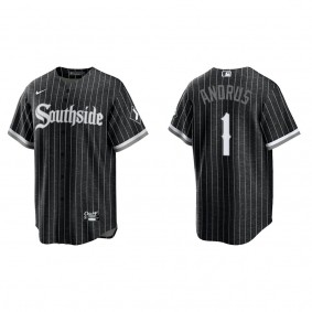 Men's Elvis Andrus Chicago White Sox Black City Connect Replica Jersey