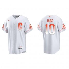 Men's Isan Diaz San Francisco Giants White City Connect Replica Jersey