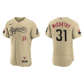 Men's Jake McCarthy Arizona Diamondbacks Gold City Connect Authentic Jersey