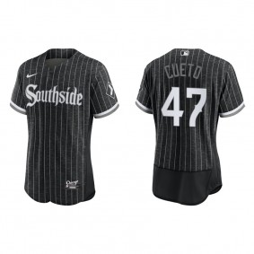 Men's Chicago White Sox Johnny Cueto Black City Connect Authentic Jersey