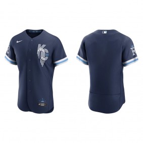 Men's Kansas City Royals Navy 2022 City Connect Authentic Jersey