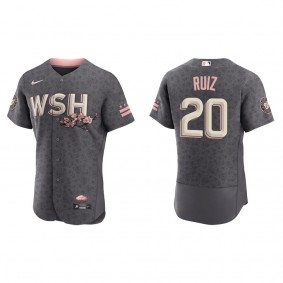 Men's Keibert Ruiz Washington Nationals Gray City Connect Authentic Jersey