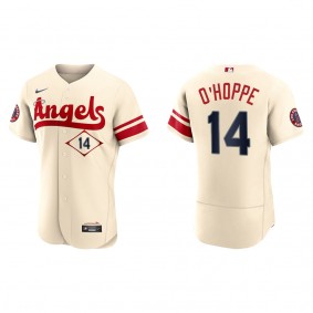 Men's Logan O'Hoppe Los Angeles Angels Cream City Connect Authentic Jersey