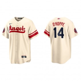 Men's Logan O'Hoppe Los Angeles Angels Cream City Connect Replica Jersey