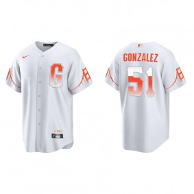 Men's San Francisco Giants Luis Gonzalez White City Connect Replica Jersey