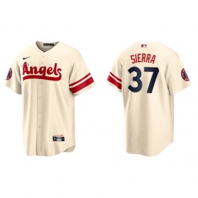 Men's Los Angeles Angels Magneuris Sierra Cream 2022 City Connect Replica Jersey