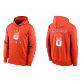 Men's Michael Conforto San Francisco Giants Orange City Connect Therma Hoodie