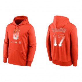 Men's San Francisco Giants Mitch Haniger Orange City Connect Therma Hoodie