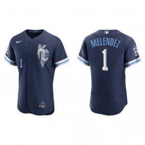 Men's MJ Melendez Kansas City Royals Navy City Connect Authentic Jersey