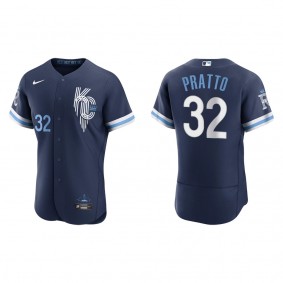 Men's Kansas City Royals Nick Pratto Navy 2022 City Connect Authentic Jersey