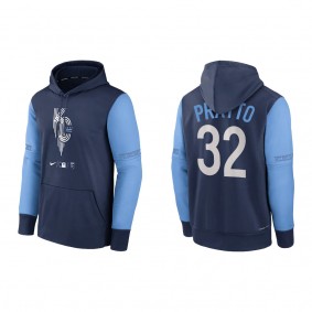 Men's Kansas City Royals Nick Pratto Navy 2022 City Connect Pullover Hoodie