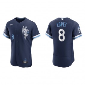 Men's Kansas City Royals Nicky Lopez Navy 2022 City Connect Authentic Jersey