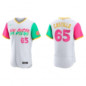 Men's Jose Castillo San Diego Padres White City Connect Authentic Jersey