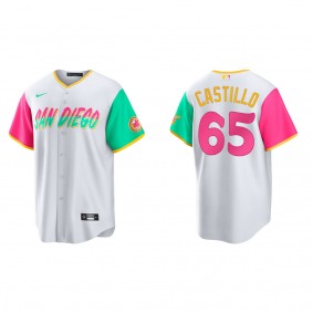 Men's Jose Castillo San Diego Padres White City Connect Replica Jersey