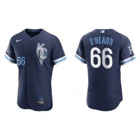 Men's Kansas City Royals Ryan O'Hearn Navy 2022 City Connect Authentic Jersey