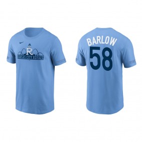 Men's Kansas City Royals Scott Barlow Light Blue 2022 City Connect T-Shirt