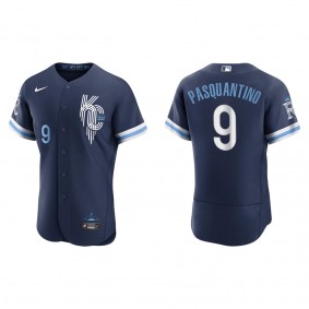 Men's Vinnie Pasquantino Kansas City Royals Navy City Connect Authentic Jersey