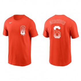 Men's San Francisco Giants Yermin Mercedes Orange City Connect T-Shirt