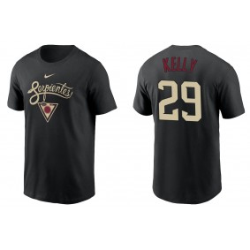 Men's Arizona Diamondbacks Merrill Kelly Black City Connect Graphic T-Shirt