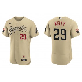 Men's Arizona Diamondbacks Merrill Kelly Gold City Connect Authentic Jersey