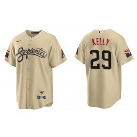 Men's Arizona Diamondbacks Merrill Kelly Gold City Connect Replica Jersey