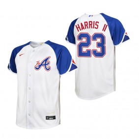 Michael Harris II Youth Atlanta Braves White 2023 City Connect Replica Jersey