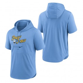 Brewers City Connect Short Sleeve Pullover Hoodie