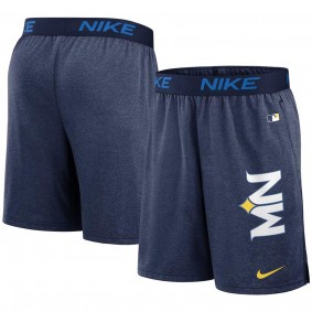 Men's Minnesota Twins Navy 2024 City Connect Authentic Collection Practice Performance Shorts