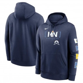 Men's Minnesota Twins Navy 2024 City Connect Club Fleece Pullover Hoodie