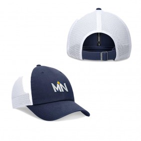 Men's Minnesota Twins Navy White 2024 City Connect Club Trucker Adjustable Hat