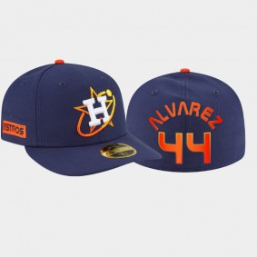 Houston Astros Navy #44 Yordan alvarez 2022 City Connect 59FIFTY Fitted Low Profile Hat