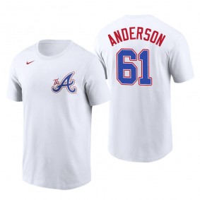 Nick Anderson Atlanta Braves White 2023 City Connect Name & Number T-Shirt