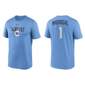 Nick Madrigal Chicago Cubs 2022 City Connect Legend T-Shirt Blue