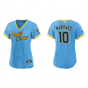 Omar Narvaez Women's Brewers City Connect Replica Jersey